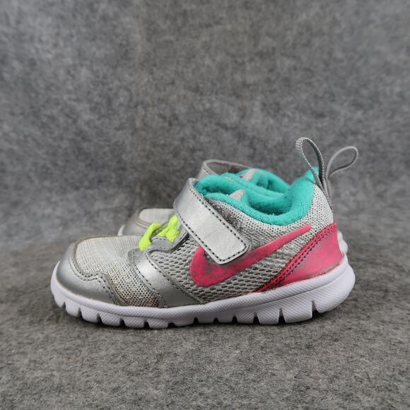 Nike Shoes Toddler Baby 6C Athletic Trainer Sneakers Flex Experience 3 Grey Pink - Picture 4 of 11